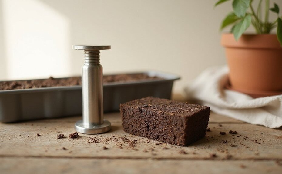create affordable soil blocks